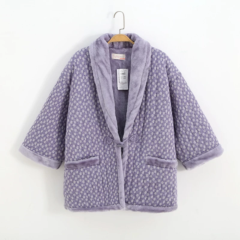 Traditional Winter Japanese Clothing - เสื้อแจ็คเก็ตฮันเทนสำหรับผู้หญิง เสื้อโค้ทฤดูหนาวสไตล์ญี่ปุ่น เสื้อผ้าสำหรับใส่ในบ้าน เสื้อผ้าเอเชีย เสื้อผ้ากันหนาว เสื้อคิโมโนญี่ปุ่น