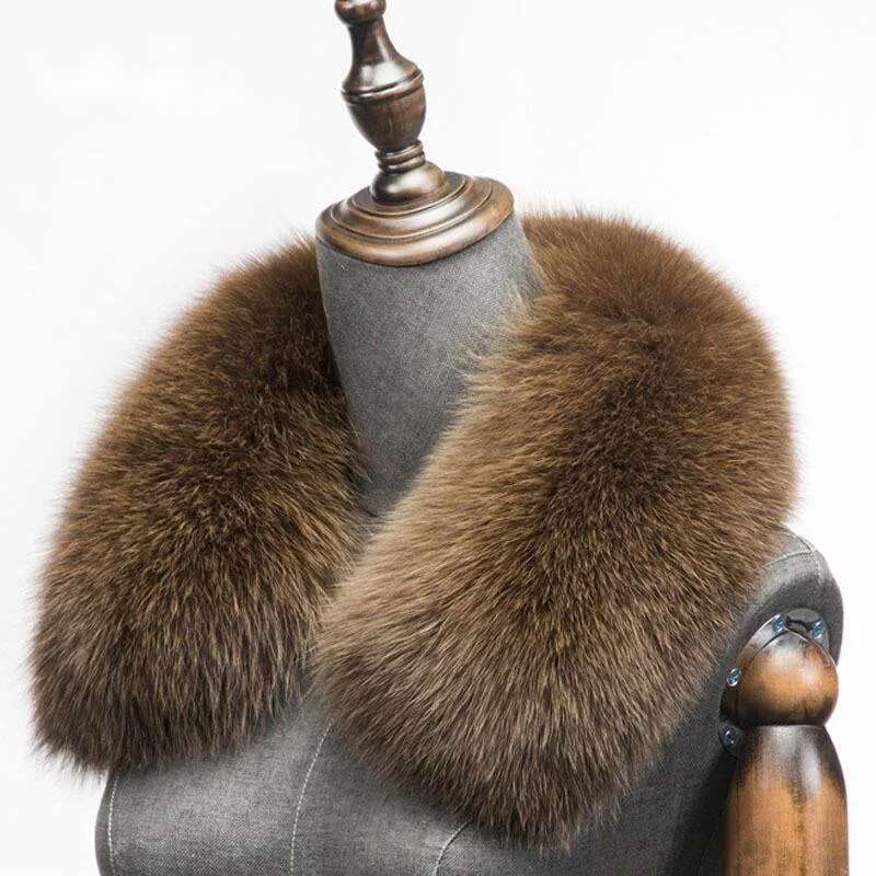 Winter Clothing Clearance Sale - ฤดูหนาวขนสุนัขจิ้งจอกธรรมชาติผ้าพันคอสแควร์สําหรับชายสั้นผ้าพันคอคอหนาผ้าพันคอขนสุนัขจิ้งจอกจริงผ้าคลุมไหล่ชายเสื้อตกแต่ง