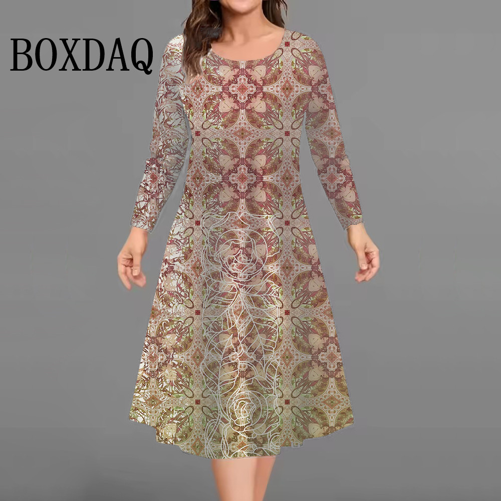Winter Clothing Plus Size - ใหม่แฟชั่นผู้หญิงชุดฤดูใบไม้ร่วงฤดูหนาวแขนยาวหลวมสบายๆดอกไม้ 3D พิมพ์ชุดพลัสขนาดเสื้อผ้าสตรี 9XL