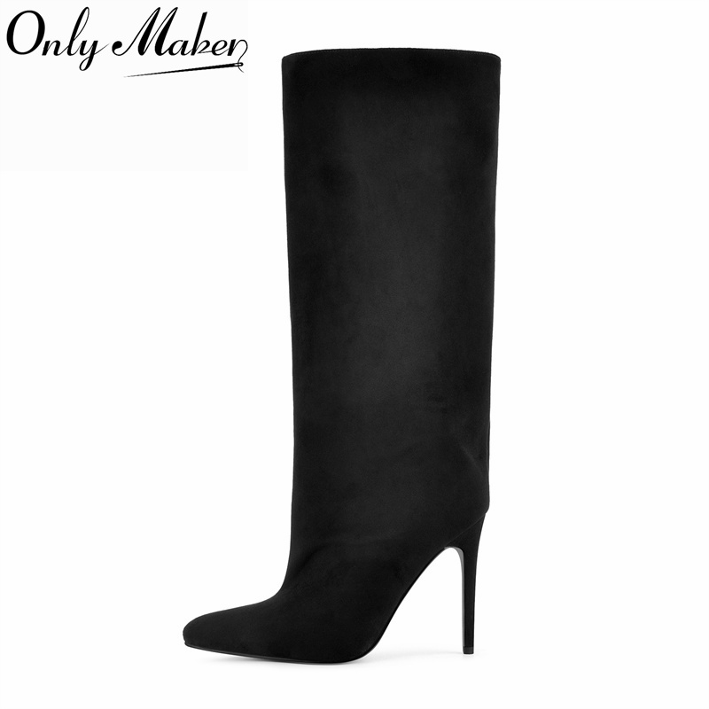 รองเท้าบูทหุ้มข้อสูงสีดำหนังกล - Winter Clothing Clearance Sale บทวิจารณ์และราคา