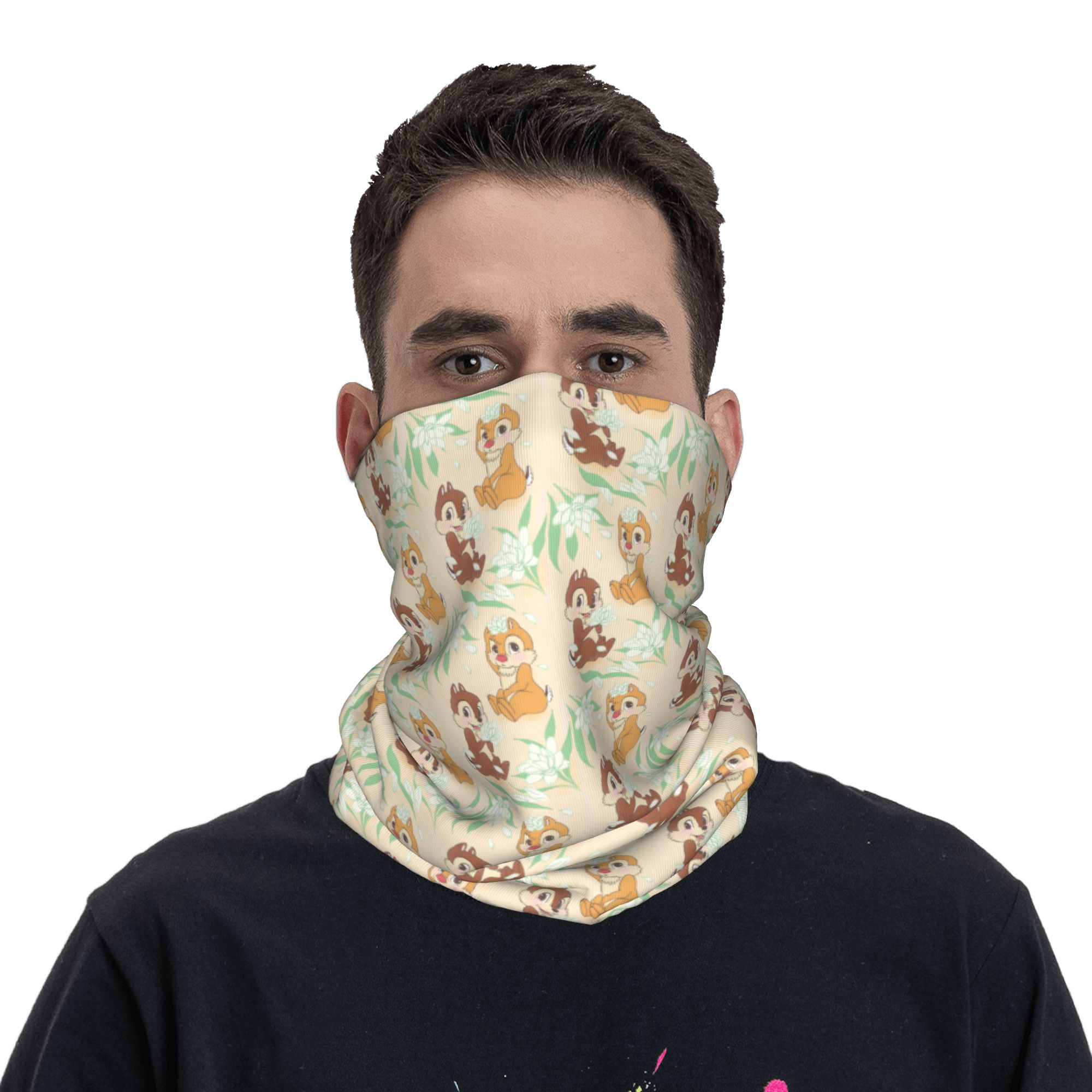 ผ้าพันคอแบบมีฮู้ดลายการ์ตูน C- - Neck Gaiter Fleece บทวิจารณ์และราคา