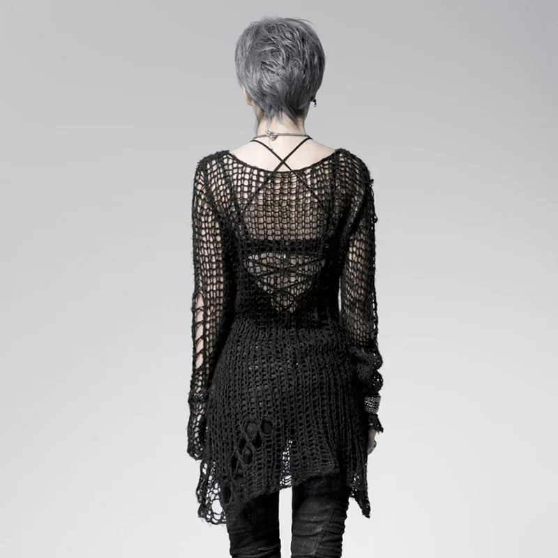 PUNK RAVE เสื้อสเวตเตอร์ลายทาง - Winter Clothing Visuals บทวิจารณ์และราคา