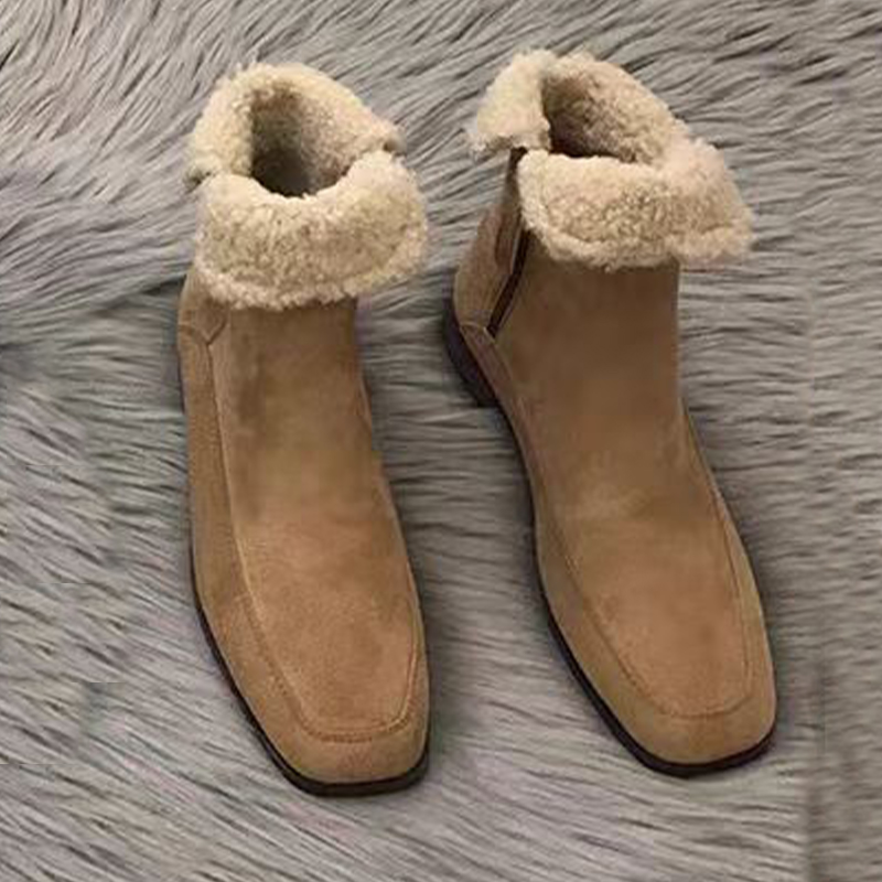 รองเท้าบูทข้อเท้าขนเฟอร์แบบใหม - Winter Clothing Clearance Sale บทวิจารณ์และราคา