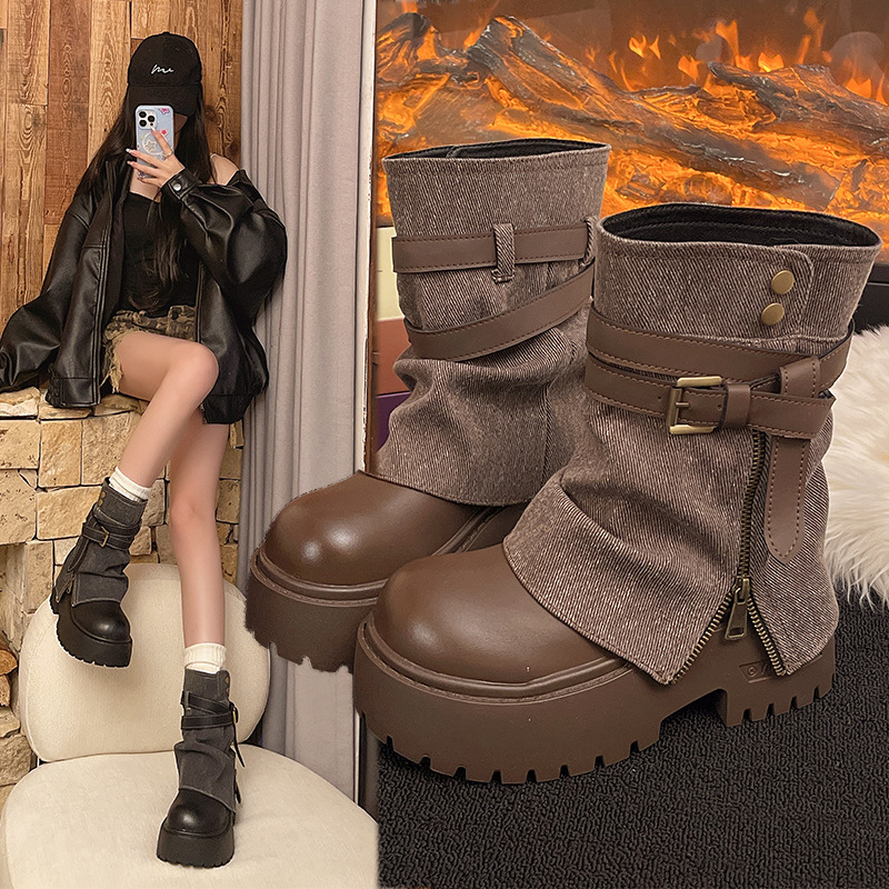 รองเท้าบูทหุ้มข้อสำหรับผู้หญิง - Winter Clothing Clearance Sale บทวิจารณ์และราคา