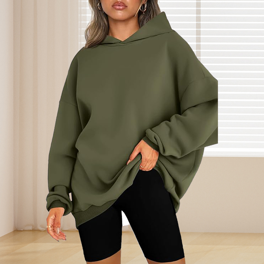 เสื้อฮู้ดสีทึบขั้นพื้นฐานขนาดพ - Winter Clothing Plus Size บทวิจารณ์และราคา