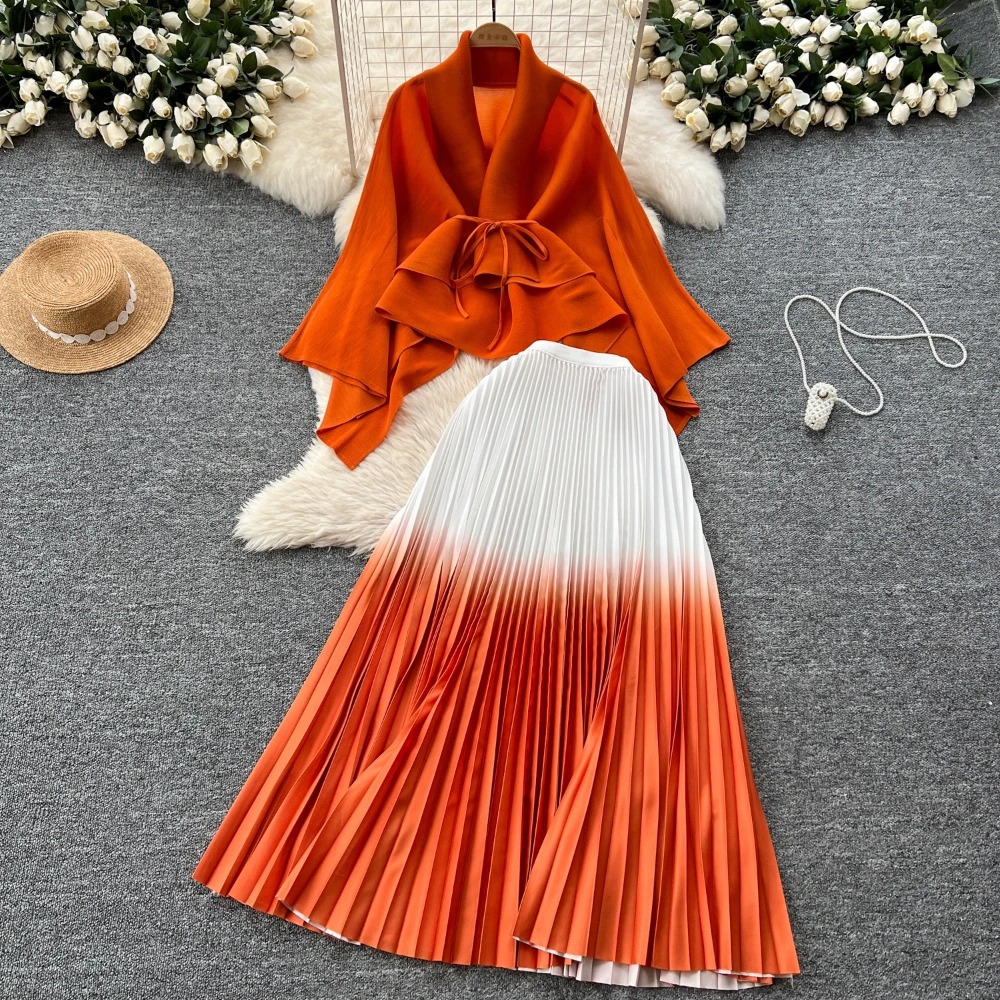 Elegant แขนยาวหลวมเอวสูงจีบกระ - Winter Clothing Kit บทวิจารณ์และราคา